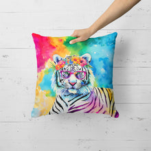 Load image into Gallery viewer, Hippie Animal White Tiger Throw Pillow