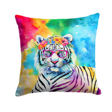 Load image into Gallery viewer, Hippie Animal White Tiger Throw Pillow