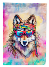 Load image into Gallery viewer, Wolf Garden Flag - Hippie Aniimals - Animal-Themed Yard Decor