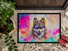 Load image into Gallery viewer, Hippie Animal Wolf Doormat-24x36 Indoor / Outdoor Rug | Made in USA