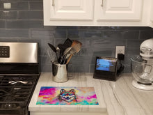 Load image into Gallery viewer, Hippie Animal Wolf Glass Cutting Boards – Durable, Decorative Kitchen Art