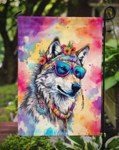 Load image into Gallery viewer, Wolf Garden Flag - Hippie Aniimals - Animal-Themed Yard Decor