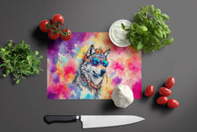 Load image into Gallery viewer, Hippie Animal Wolf Glass Cutting Boards – Durable, Decorative Kitchen Art