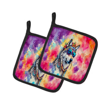 Load image into Gallery viewer, Hippie Animal Wolf Pot Holders - Set of 2 Decorative Kitchen Helpers | Made in the USA