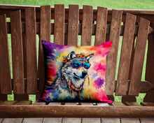 Load image into Gallery viewer, Hippie Animal Wolf Throw Pillow - 14x14 Decorative Pillow – Art for Your Home &amp; Patio