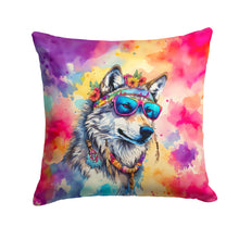 Load image into Gallery viewer, Hippie Animal Wolf Throw Pillow - 14x14 Decorative Pillow – Art for Your Home &amp; Patio