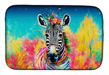 Load image into Gallery viewer, Hippie Animal Zebra Dish Drying Mat