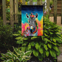 Load image into Gallery viewer, Zebra Garden Flag - Hippie Aniimals - Animal-Themed Yard Decor