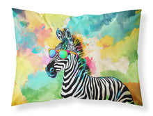 Load image into Gallery viewer, Hippie Animal Zebra Standard Pillowcase – Artistic Decorative Front, White Back