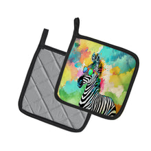 Load image into Gallery viewer, Hippie Animal Zebra Pot Holders - Set of 2 Decorative Kitchen Helpers | Made in the USA