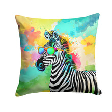 Load image into Gallery viewer, Hippie Animal Zebra Throw Pillow - 14x14 Decorative Pillow – Art for Your Home &amp; Patio