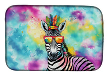 Load image into Gallery viewer, Hippie Animal Zebra Dish Drying Mat