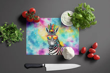 Load image into Gallery viewer, Hippie Animal Zebra Glass Cutting Boards – Durable, Decorative Kitchen Art