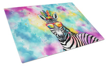 Load image into Gallery viewer, Hippie Animal Zebra Glass Cutting Boards – Durable, Decorative Kitchen Art