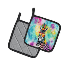 Load image into Gallery viewer, Hippie Animal Zebra Pot Holders - Set of 2 Decorative Kitchen Helpers | Made in the USA