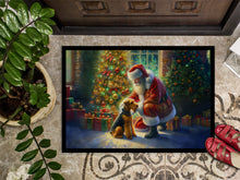 Load image into Gallery viewer, Airedale Terrier and Santa Claus Doormat-24x36 Indoor / Outdoor Rug | Made in USA