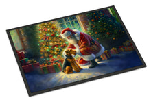 Load image into Gallery viewer, Airedale Terrier and Santa Claus Doormat-24x36 Indoor / Outdoor Rug | Made in USA