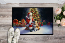 Load image into Gallery viewer, Akita and Santa Claus Doormat