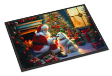 Load image into Gallery viewer, American Eskimo and Santa Claus Doormat