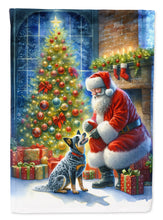 Load image into Gallery viewer, Australian Cattle Dog with Santa Garden Flag – Christmas Dog Yard Decor