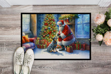 Load image into Gallery viewer, Australian Cattle Dog and Santa Claus Doormat