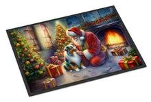 Load image into Gallery viewer, Australian Shepherd and Santa Claus Doormat