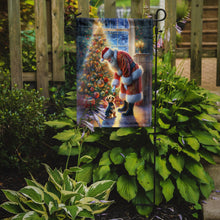 Load image into Gallery viewer, Australian Terrier with Santa Garden Flag – Christmas Dog Yard Decor
