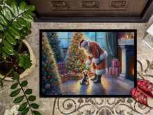 Load image into Gallery viewer, Australian Terrier and Santa Claus Doormat