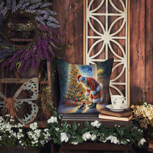 Load image into Gallery viewer, Australian Terrier and Santa Claus Throw Pillow - 14x14 Decorative Pillow – Art for Your Home &amp; Patio