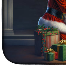 Load image into Gallery viewer, Basenji and Santa Claus Dish Drying Mat