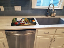Load image into Gallery viewer, Beagle and Santa Claus Dish Drying Mat