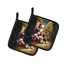 Load image into Gallery viewer, Beagle and Santa Claus Pot Holders - Set of 2 Decorative Kitchen Helpers | Made in the USA
