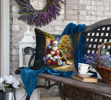 Load image into Gallery viewer, Beagle and Santa Claus Throw Pillow