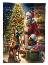 Load image into Gallery viewer, Belgian Malinois with Santa Garden Flag – Christmas Dog Yard Decor