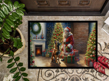 Load image into Gallery viewer, Belgian Malinois and Santa Claus Doormat