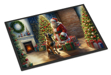 Load image into Gallery viewer, Belgian Malinois and Santa Claus Doormat