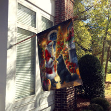 Load image into Gallery viewer, Belgian Sheepdog and Santa Claus House Flag