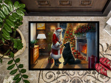 Load image into Gallery viewer, Belgian Sheepdog and Santa Claus Doormat