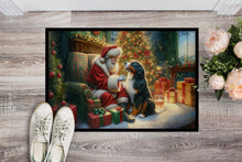 Load image into Gallery viewer, Bernese Mountain Dog and Santa Claus Doormat - 18X27 Indoor / Outdoor Rug | Made in USA