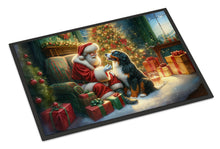 Load image into Gallery viewer, Bernese Mountain Dog and Santa Claus Doormat - 18X27 Indoor / Outdoor Rug | Made in USA