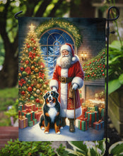 Load image into Gallery viewer, Bernese Mountain Dog with Santa Garden Flag – Christmas Dog Yard Decor