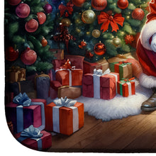 Load image into Gallery viewer, Bernese Mountain Dog and Santa Claus Dish Drying Mat