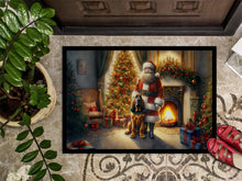 Load image into Gallery viewer, Bloodhound and Santa Claus Doormat