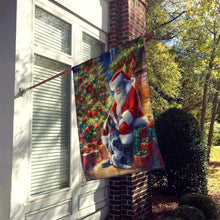 Load image into Gallery viewer, Bluetick Hound and Santa Claus House Flag