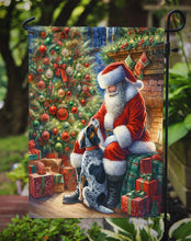 Load image into Gallery viewer, Bluetick Hound with Santa Garden Flag – Christmas Dog Yard Decor