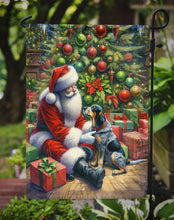 Load image into Gallery viewer, Bluetick Hound with Santa Garden Flag – Christmas Dog Yard Decor
