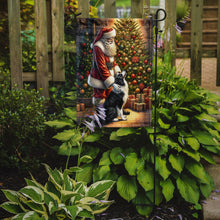 Load image into Gallery viewer, Border Collie with Santa Garden Flag – Christmas Dog Yard Decor