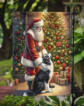 Load image into Gallery viewer, Border Collie with Santa Garden Flag – Christmas Dog Yard Decor