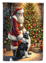 Load image into Gallery viewer, Border Collie with Santa Garden Flag – Christmas Dog Yard Decor