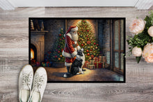 Load image into Gallery viewer, Border Collie and Santa Claus Doormat